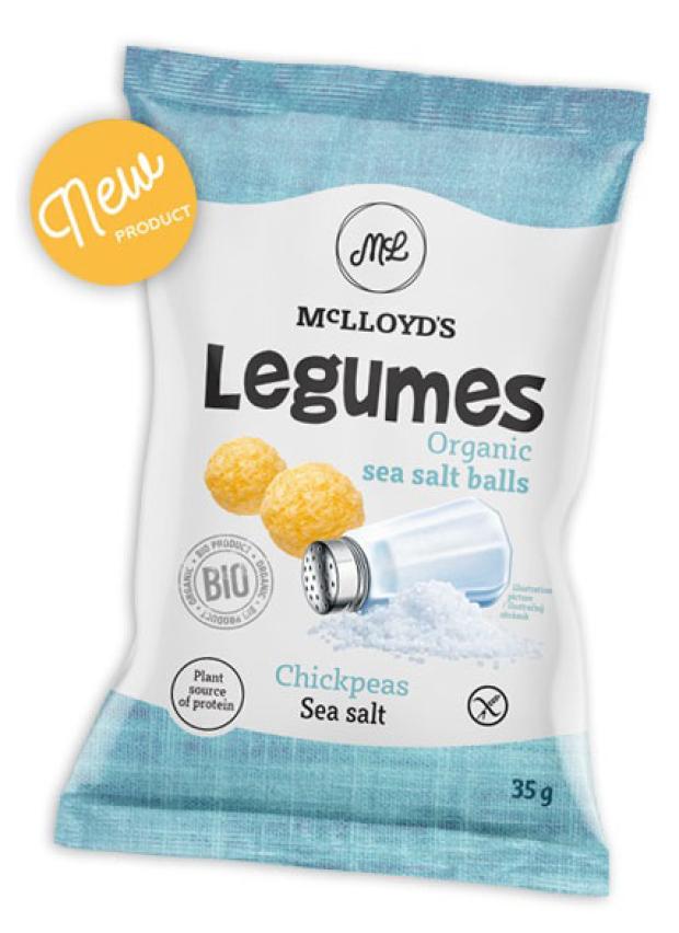 

Снек кукурузный Legumes нут с солью, 35 г