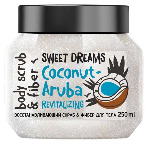 Скраб-фибер для тела MonoLove BIO Coconut-Aruba Восстанавливающий, 250 мл