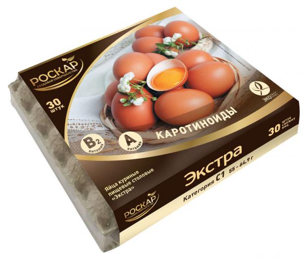 

Яйца куриные Роскар Экстра С1, 30 шт