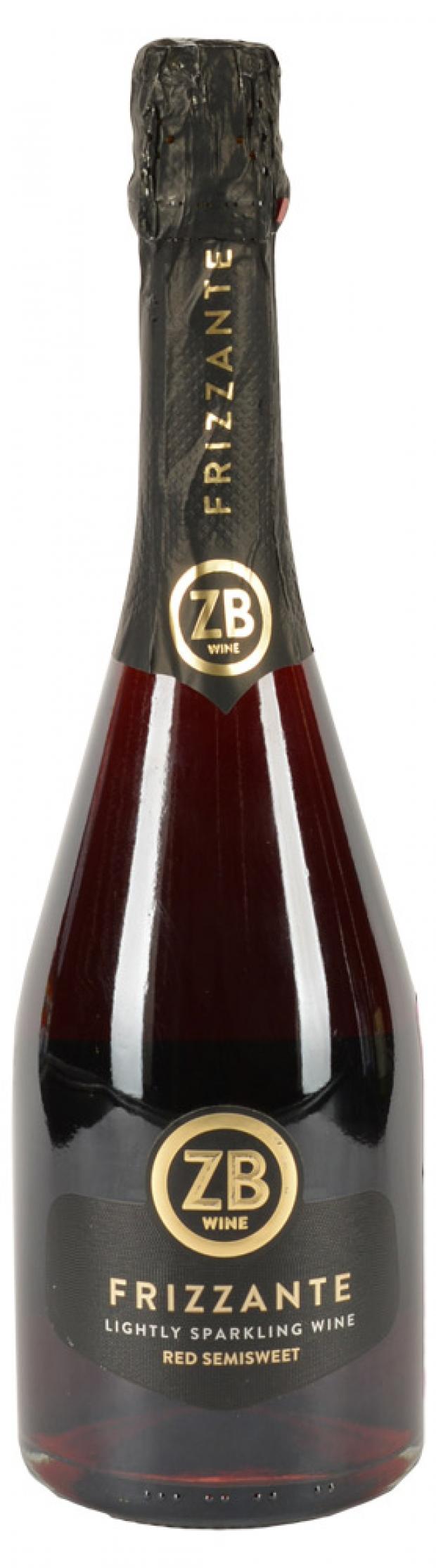 Игристое вино ZB Wine Frizzante красное полусладкое Россия, 0,75 л игристое вино cinzano просекко белое сухое италия 375 мл