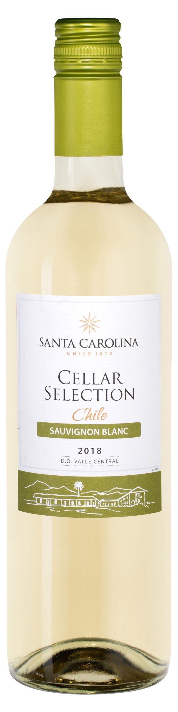 Вино Santa Carolina Cellar Selection Sauvignon Blanc белое сухое Чили, 0,75 л