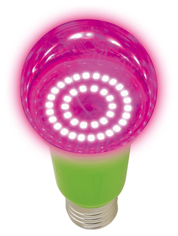 

Лампочка для растений Uniel светодиодная LED-A60-15W/SPSB/E27/CL PLP30GR