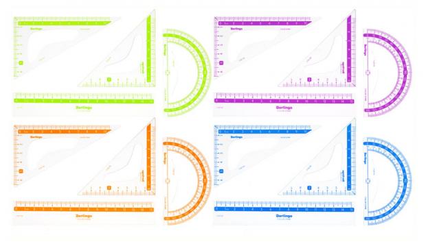 Набор чертежных принадлежностей Berlingo Color малый, 4 шт