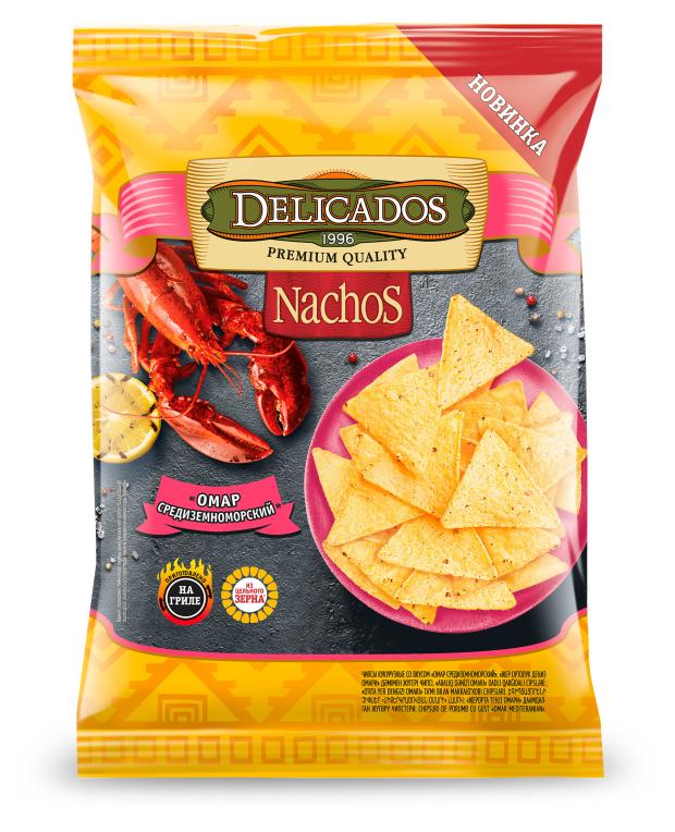 

Чипсы кукурузные Delicados омар, 100 г