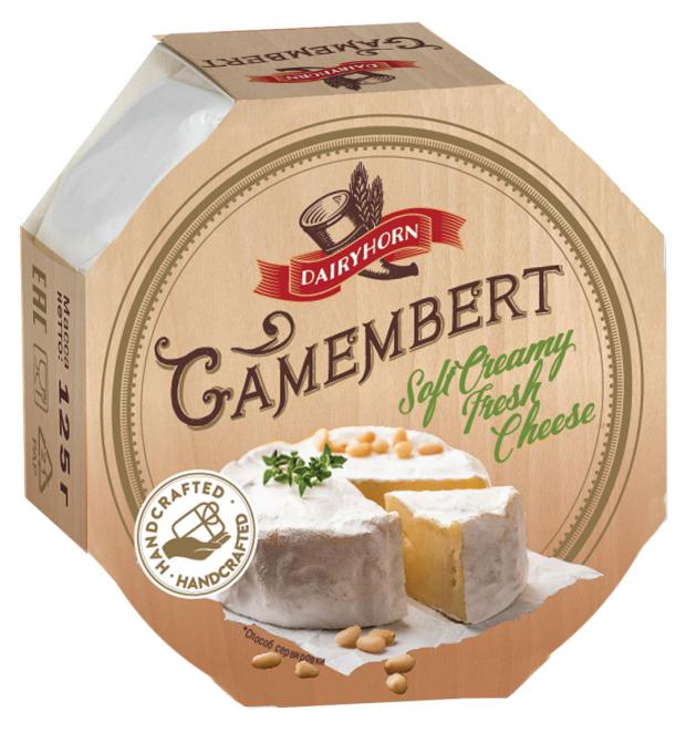 Сыр мягкий Dairyhorn Camembert с белой плесенью 60% БЗМЖ, 125 г