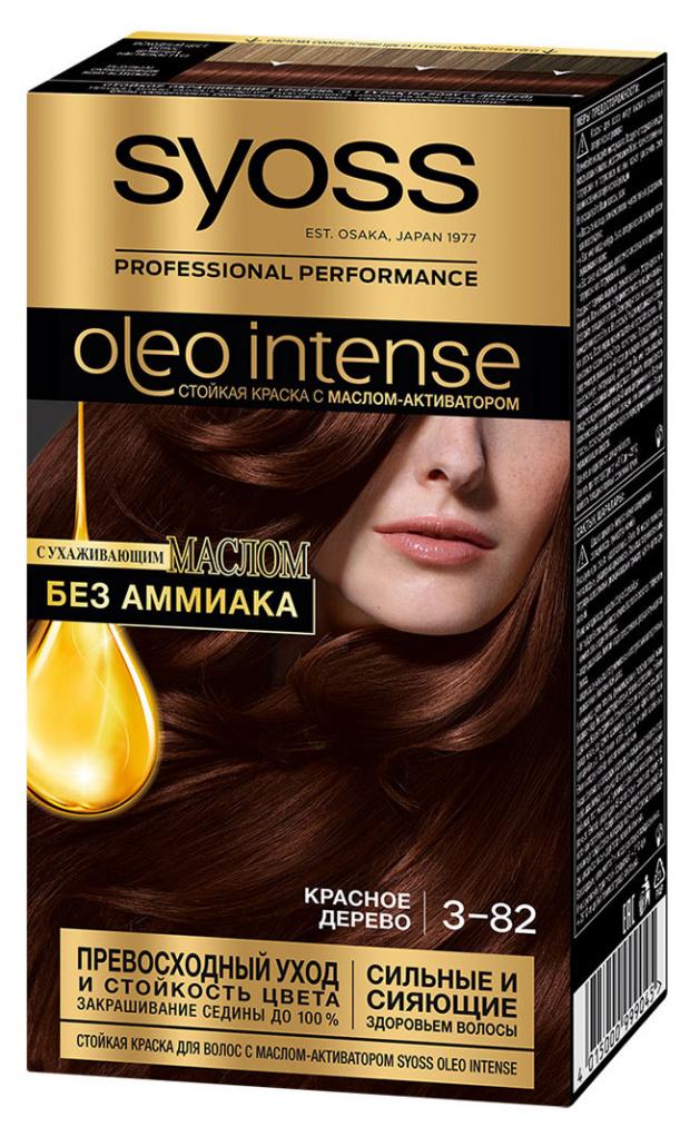 

Краска для волос SYOSS Oleo Intense Красное дерево тон 3-82, 115 мл