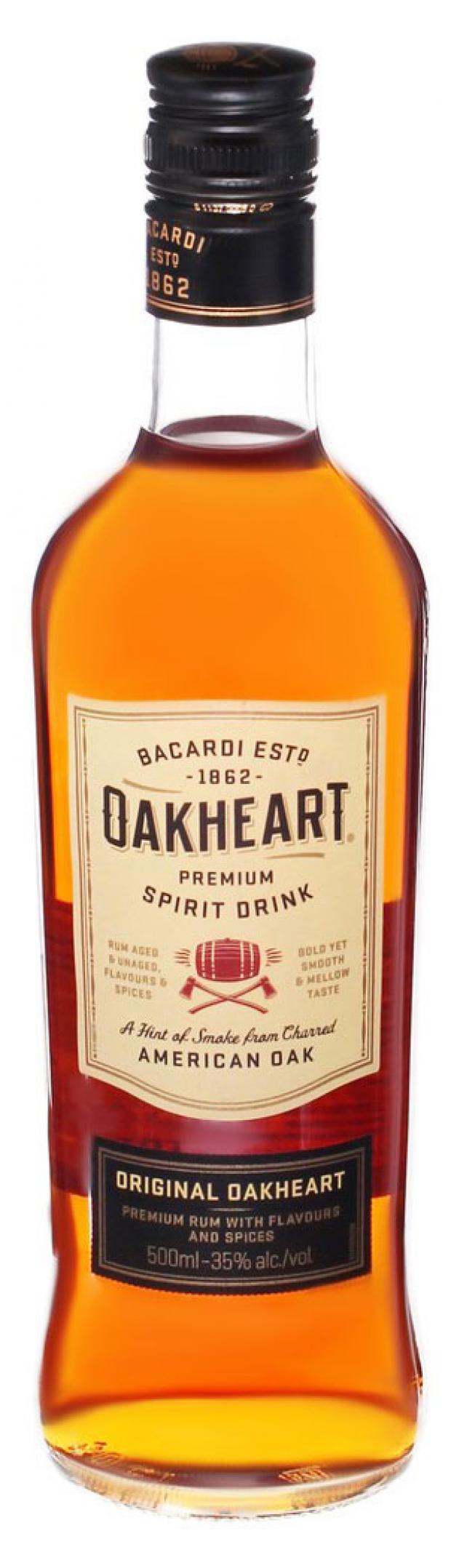 Ром Bacardi Oakheart Original Италия, 0,5 л