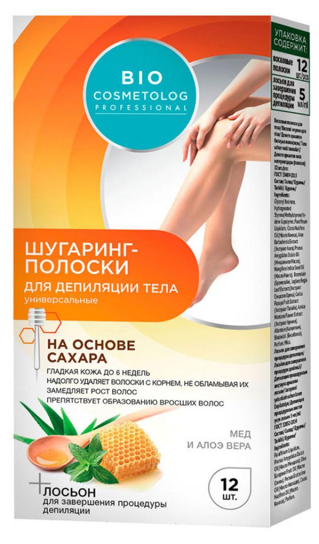 

Шугаринг-полоски для депиляции для тела Фитокосметик Bio cosmetolog Professional, 12 шт