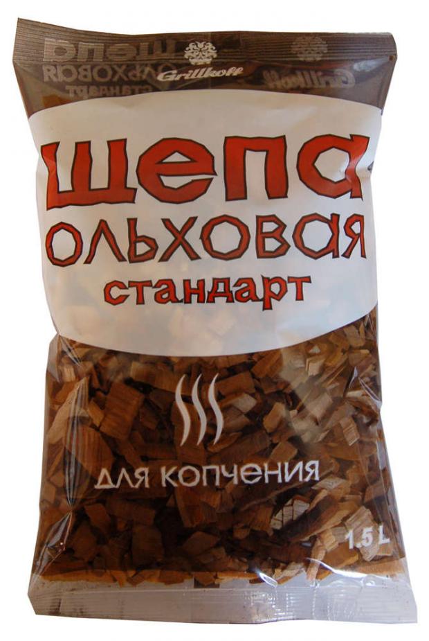 

Щепа ольховая для копчения Grillkoff Стандарт, 1,5 л