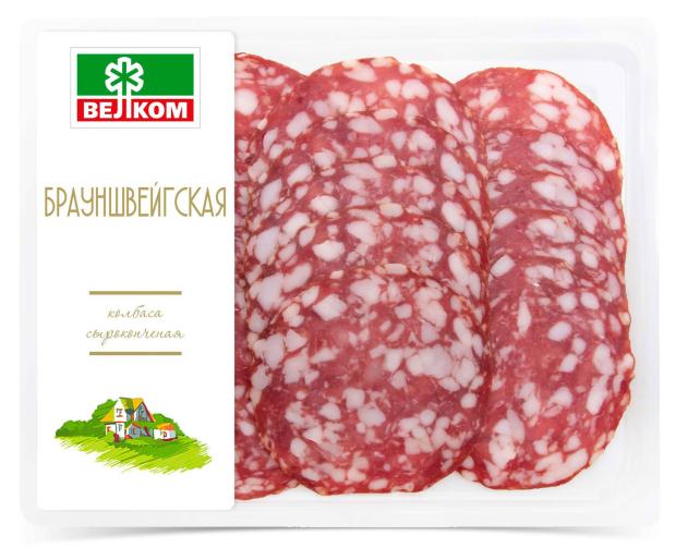 

Колбаса сырокопченая Велком Брауншвейгская, 150 г