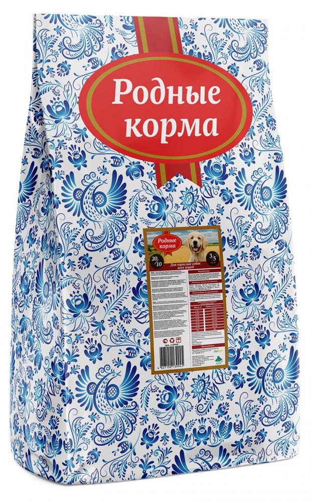 

Сухой корм для взрослых собак Родные Корма всех пород, 10 кг