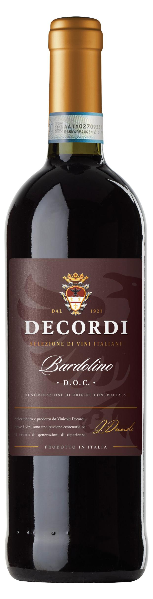 

Вино Decordi Bardolino красное сухое Италия, 0,75 л