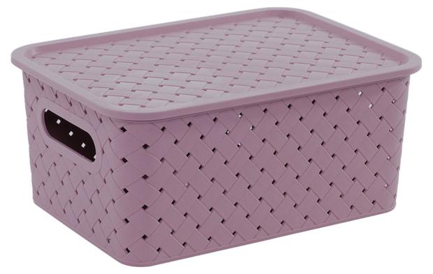 

Корзинка Violet с крышкой сиреневая, 3 л