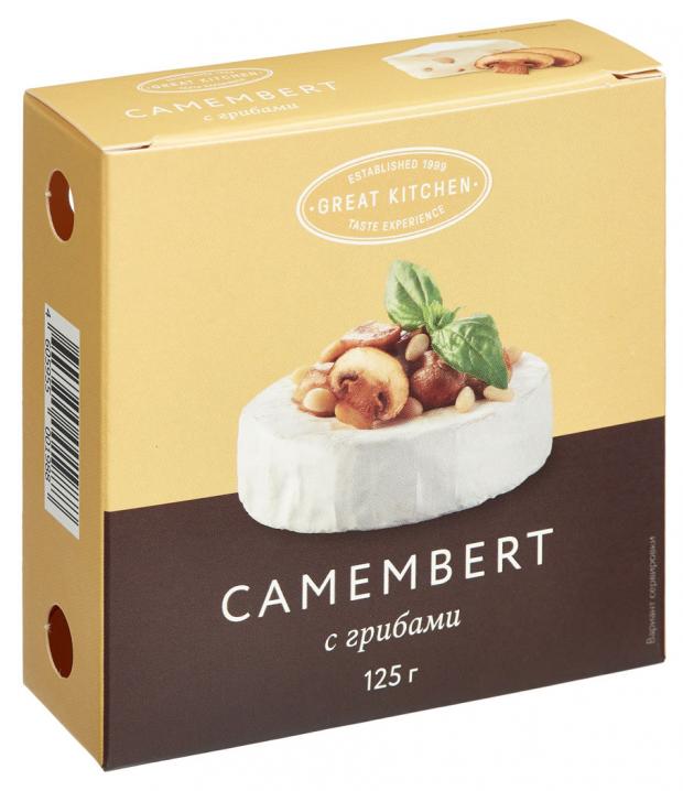 

Сыр Томмолоко Great Kitchen Камамбер с грибами 50%, 125 г