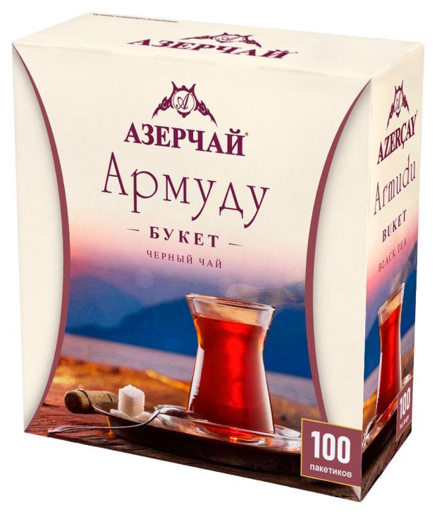 Чай черный АЗЕРЧАЙ Армуду букет, 100 х 1,6 г