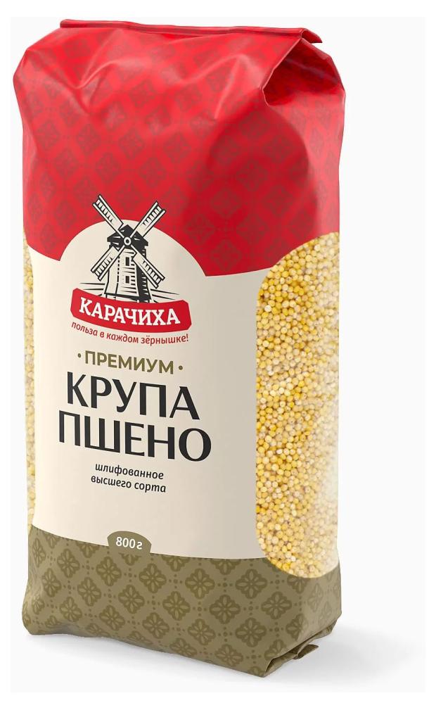 Пшено Карачиха 1 сорт шлифованное, 900 г пшено arivera organic шлифованное 500 г