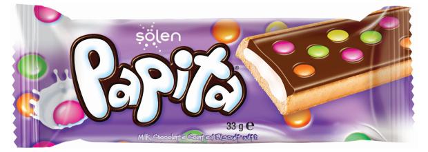 Печенье Solen Papita с молочным кремом и цветным драже, 33 г