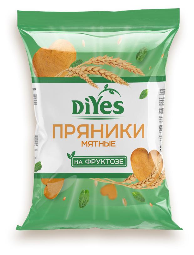 Пряники DiYes мятные на фруктозе, 300 г пряники мятные 360г оско