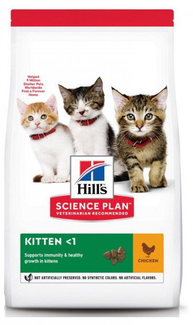 Сухой корм для котят Hill's Science Plan Kitten курица, 300 г