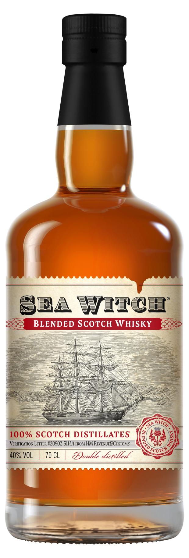 Виски Sea Witch купажированный 3 года Россия, 0,7 л ballantine s finest blended scotch whisky