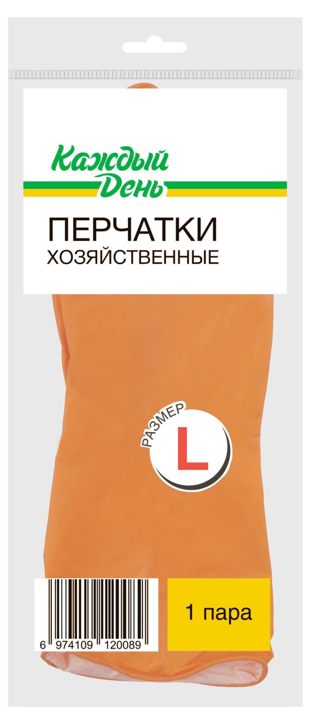 

Перчатки хозяйственные Каждый день L, 1 пара