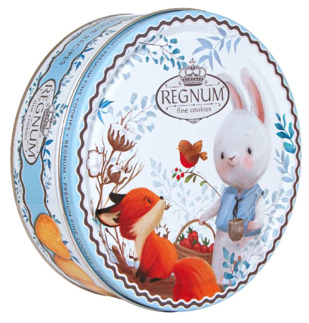 

Печенье сдобное REGNUM Зайчик с корзинкой с кокосовой стружкой, 400 г