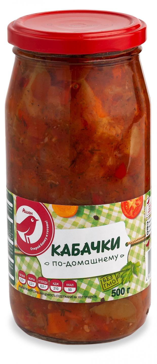 

Кабачки по-домашнему АШАН Красная птица, 500 г