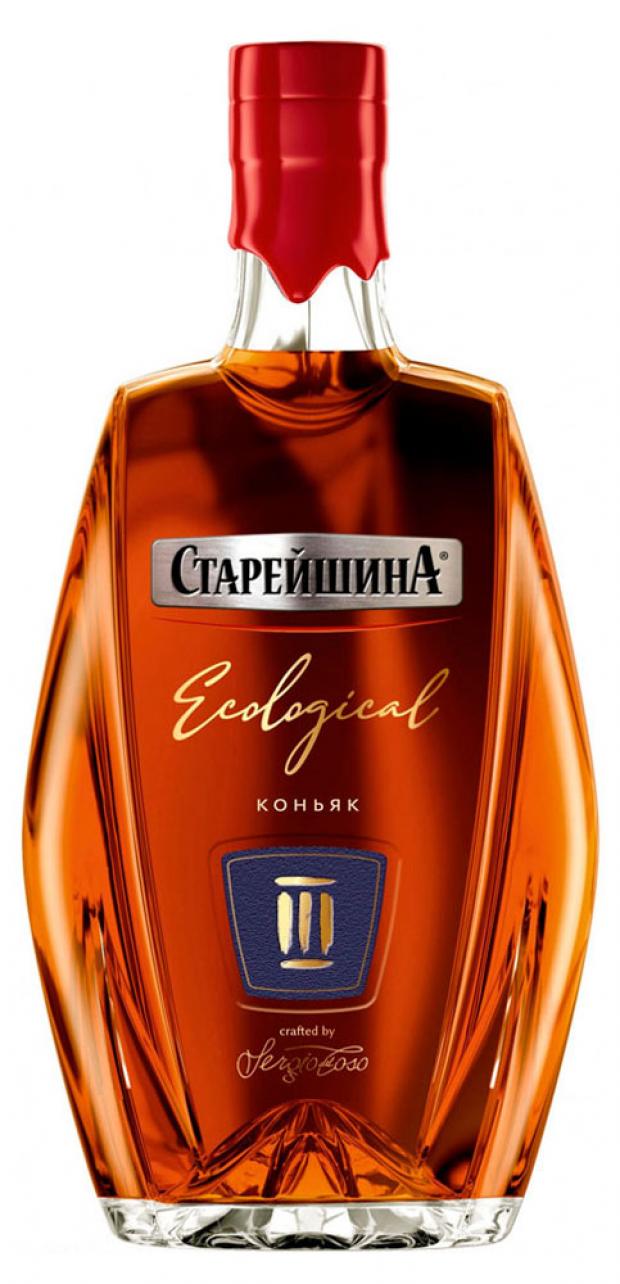 Коньяк Старейшина трехлетний Россия, 1 л