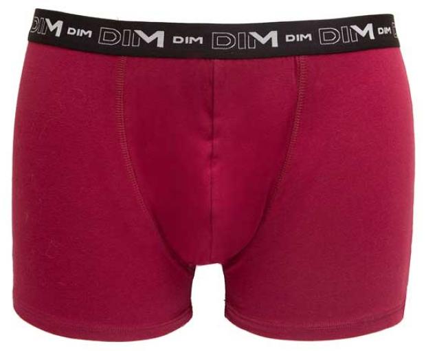 

Трусы-боксеры мужские DIM BASIC бордовые, размер XL