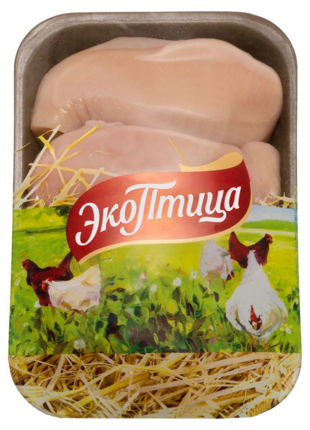 Филе без кожи цыпленка-бройлера ЭКОПТИЦА охлажденное (0,8-1 кг), 1 упаковка 1 кг