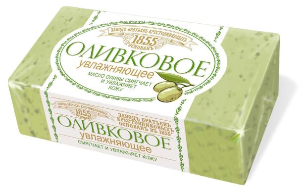 

Мыло твердое Завод братьев Крестовниковых Оливковое увлажняющее, 150 г
