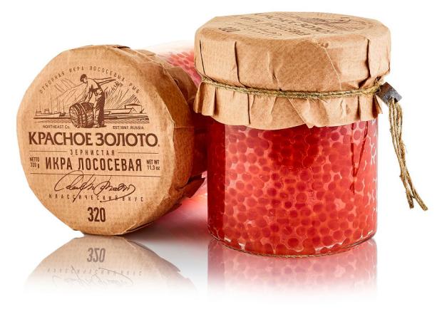 Икра горбуши Красное Золото, 320 г