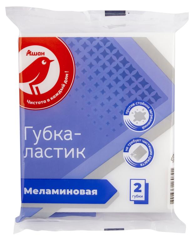 

Губка АШАН Красная Птица меламиновая, 2 шт