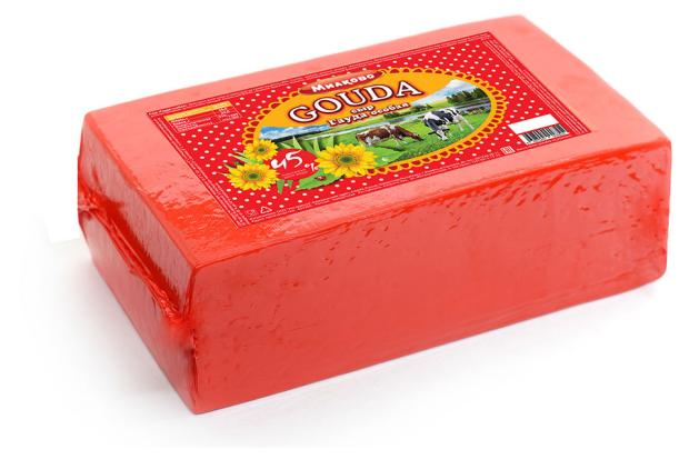 Сыр Милково Гауда 45% БЗМЖ, вес