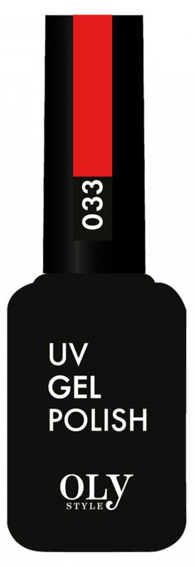 

Гель-лак для ногтей UV Olystyle OLS-GL морковно-красный тон 033, 10 мл