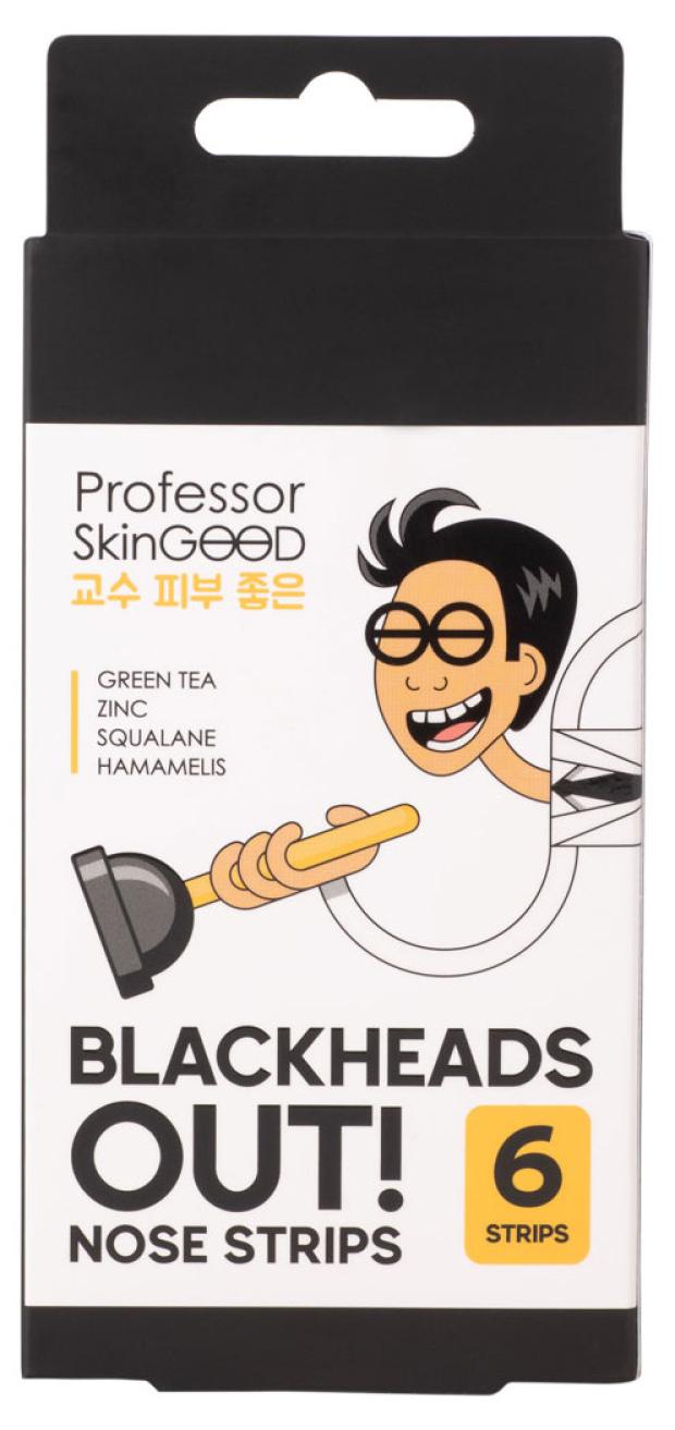 

Набор полосок для носа Professor SkinGOOD глубокое и мгновенное очищение пор с цинком скваланом и экстрактом зеленого чая, 6 шт