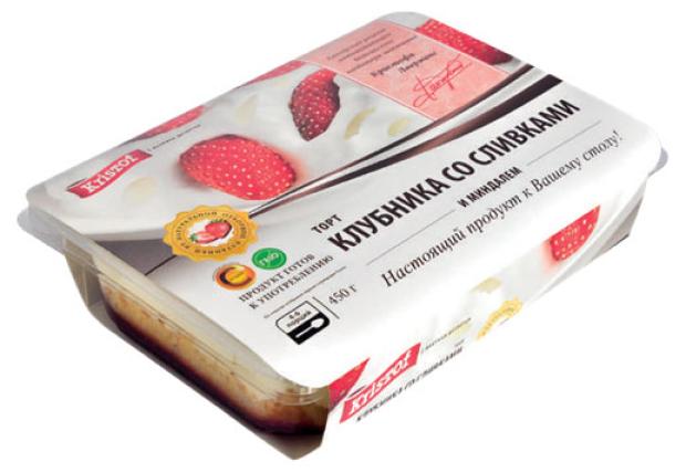 

Торт Kristof клубника со сливками, 450 г