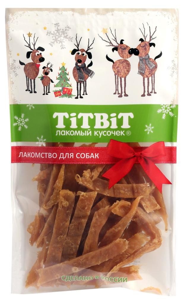 

Лакомство для собак TITBIT нарезка куриная, 60 г