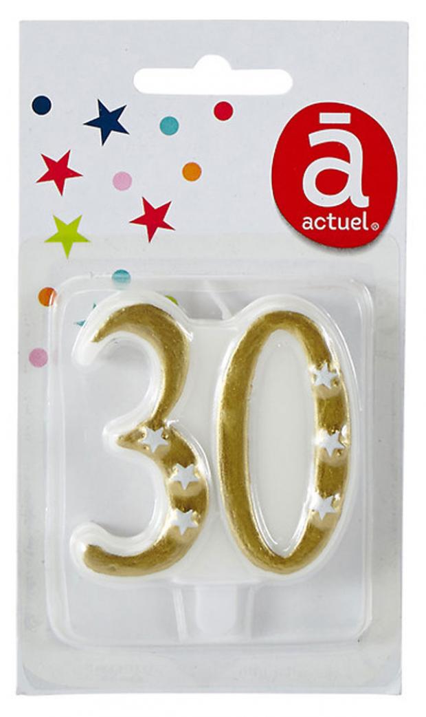 

Свеча Actuel число 30