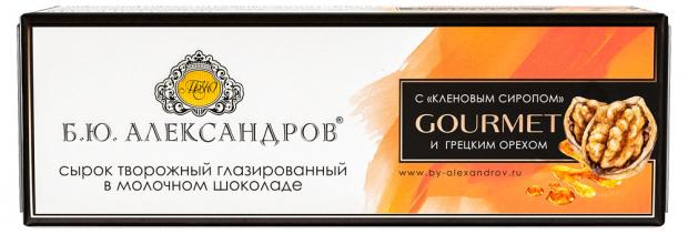 

Сырок творожный «Б.Ю. Александров» с кленовым сиропом и грецким орехом 26%, 50 г