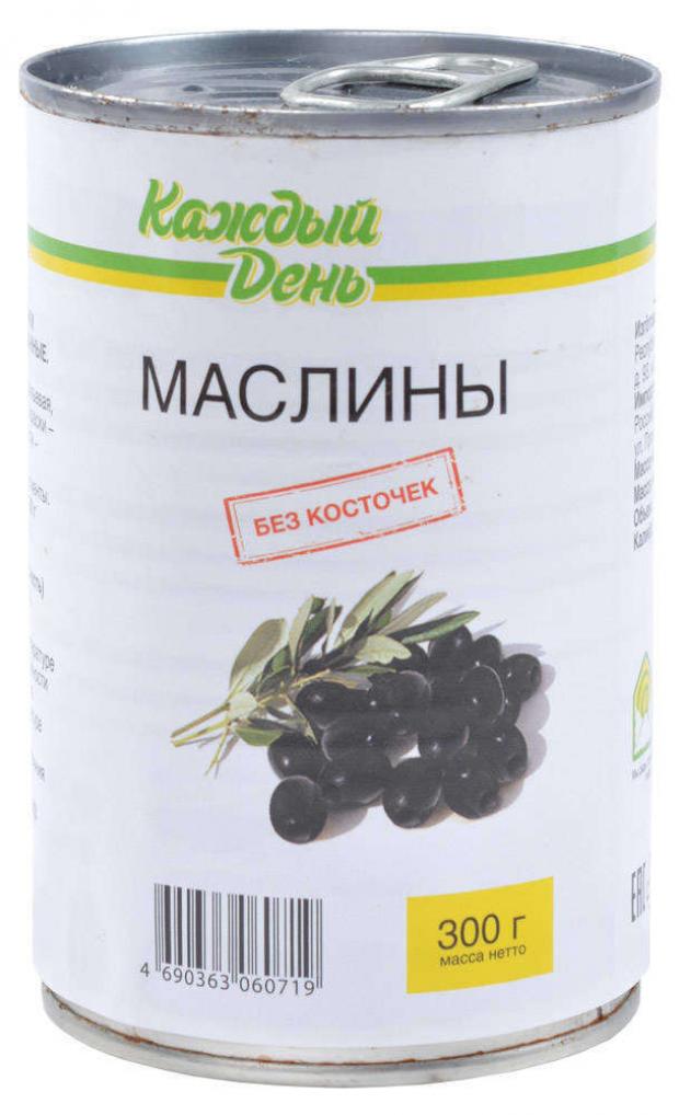 

Маслины черные «Каждый День» без косточки, 300 г