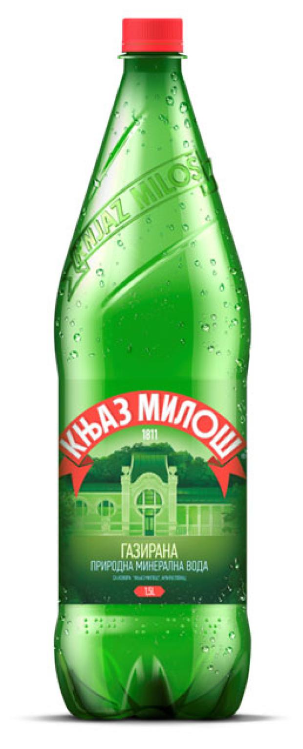 

Вода минеральная Knjaz Milos газированная, 1,5 л