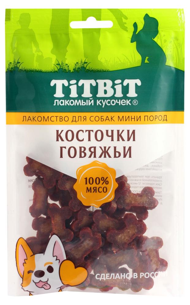

Лакомство для собак TITBIT косточки говяжьи, 100 г