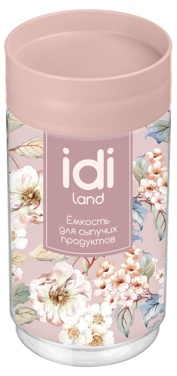 

Емкость для сыпучих продуктов Idiland цветы, 1 л