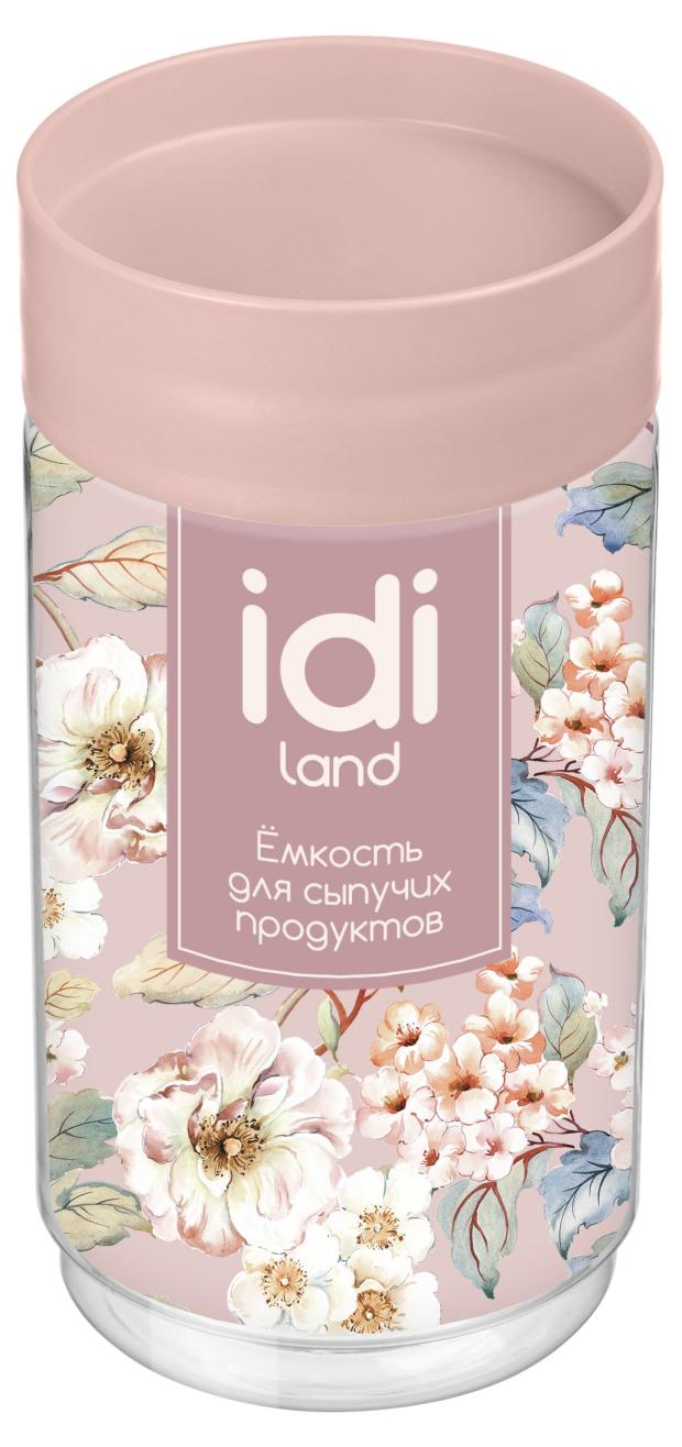 Емкость для сыпучих продуктов Idiland цветы, 1 л