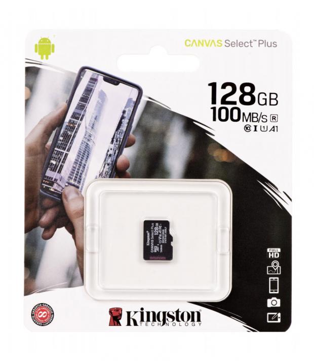 Карта памяти Kingston Canvas Select Plus 128GB