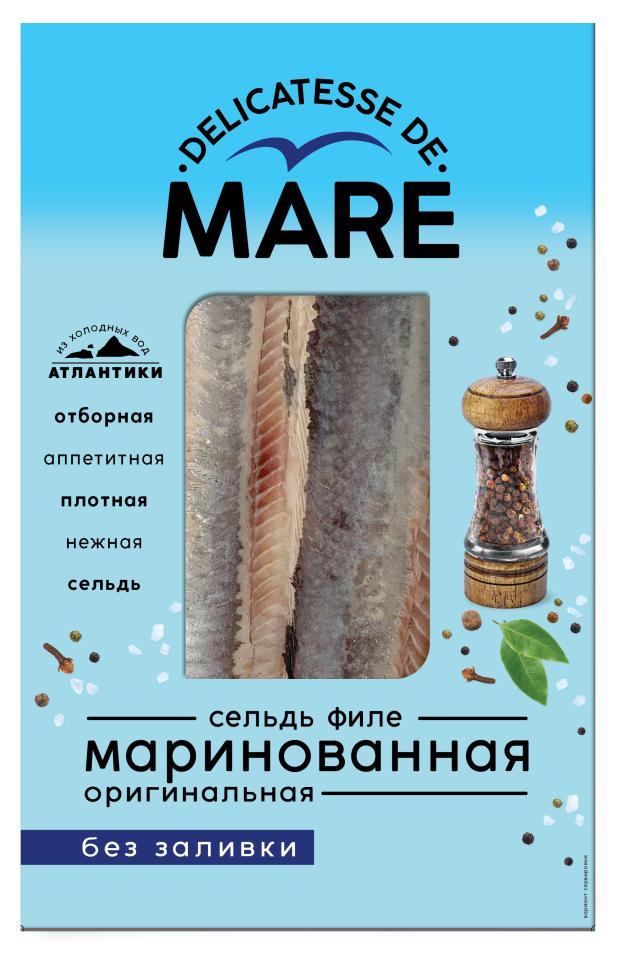 

Сельдь атлантическая Mare Оригинальная филе маринованная, 150 г