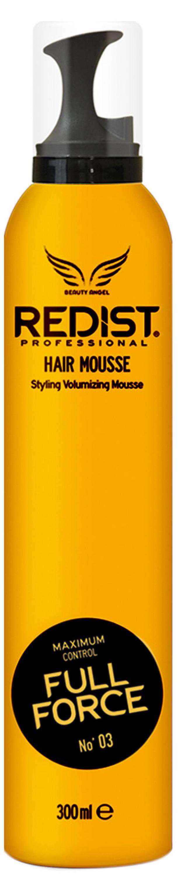 Мусс для волос Redist Full force, 300 мл redist professional мусс для волос экстрасильной фиксации hair mousse full force 300 мл