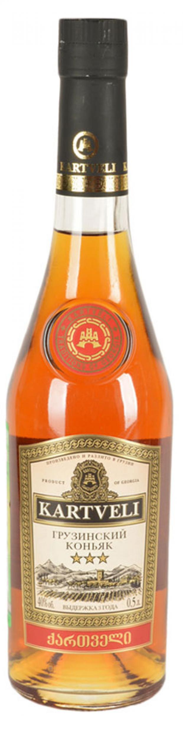

Коньяк Kartveli 3 звезды Грузия, 0,5 л