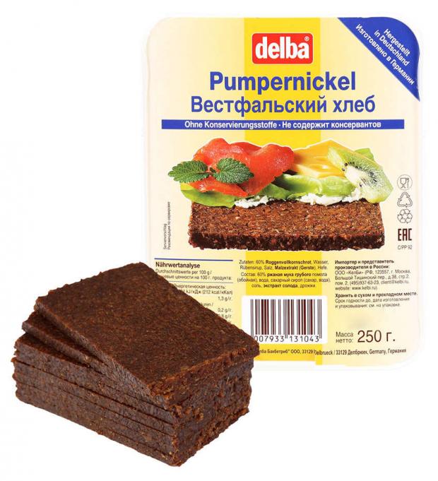 Хлеб ржаной Delba Вестфальский, 250 г